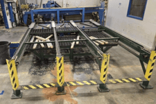 MSL Moulder Infeed Conveyor, 12' motorized chain driven - 4 chains