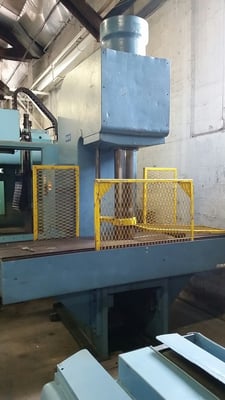 Hannifin C-Frame Press, 96" x 21" Bed, 18" Stroke, 15" Throat, 15 HP, 1725 RPM, 440 V.
