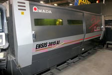 Amada #Ensis-3015AJ, Fiber Laser, 9000 watt, 120" x 60" sheet, AMNC 3i control, 2019