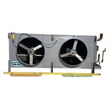 2 Fans, Evapco #NTL2-4983-750, Ammonia Evaporator Coil, Low Temperature, 41172 CFM, 2 Motor, 1750 RPM, 1996
