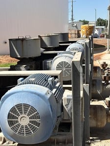 Gardner Denver Heliflow #HYFLMBA, Blowers, 150 HP, 3300 RPM, 460 V., 60 Hz, (5 Available)