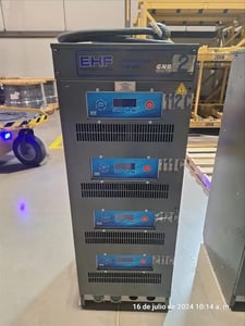 GNB #EMC36T150-4, high frequency multi-circuit charger, 36 VDC, 150 DC amps, 2014, S46576