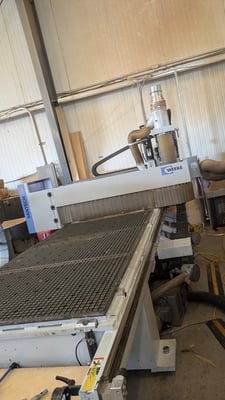 Weeke #Vantech 480, CNC Router, 4x8 Bed, 12 HP, 7-Position Boring, (3) Vacuum Pumps, 2016