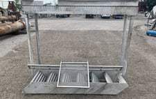 10" diameter x 7.5' long, APV, Discharge Screw Conveyor, Two Shaft, 230/460 V
