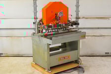 19 Spindle, Holz-Her #1619, Boring Machine, 2800 RPM, 2 HP, 19-1/2" x 38" Table, 220 V., 1986