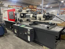 310 Ton, 22 oz., Cincinnati Milacron #MT310-22, injection molding machine, 60 screw diameter, 2002