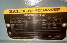 150 HP 1780 RPM Reliance, Frame 449TS, A1604227001