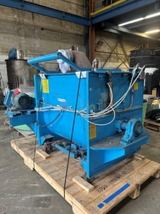 30 cu.ft. Marion #4010, Carbon Steel paddle mixer, 38" diameter x 48" long chamber