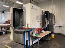 Makino #A61NX, CNC horizontal machining center, 28.7" X, 25.6" Y, 31.5" Z, 19.7" x19.7" pallets, 14000 RPM