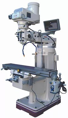 GMC #GMM-949VPKG, Vertical Mill, 9" x49"table, 2-Axis digital read out,new