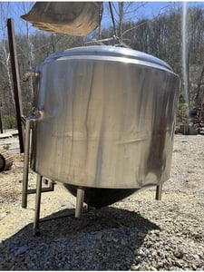 1000 Gal. 84" diameter, x 48" straight side, Scrape Agitated Agitated