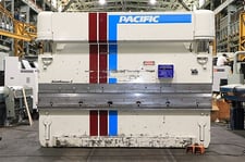 230 Ton, Pacific #FF230-12-I, hydraulic press brake, 12' overall, 126" between housing, 8" stroke, 8" throat