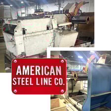 10000 lb. 1000/411 #1000/411, motorized reel & straightener, 24" wide, 54" OD, 16"-24" ID