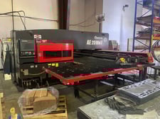 22 Ton, Amada #AE-2510NT, CNC turret punch press, 45 station, 98.425" x 50" sheet, Fanuc AMNC/PC Control, 2011