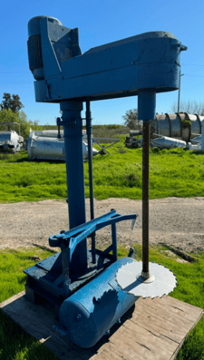 Myers, dispersion mixer, 20 HP, 2-speed explosion proof motor, VFD, 2" dia. Stainless Steel shaft w/20" dia