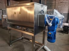 15 cu.ft. 304 Stainless Steel ribbon mixer, 5 HP, new, unused, 2 yr warranty