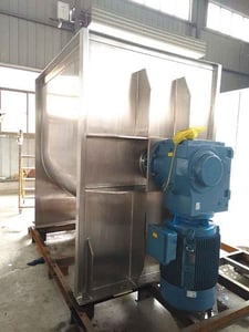 75 cu.ft. T-304 Stainless Steel ribbon mixer, 15 HP, new, unused, 2 yr warranty