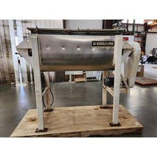 18 cu.ft. B & P #PRB-18, Stainless Steel double ribbon mixer, jacketed, 5 HP