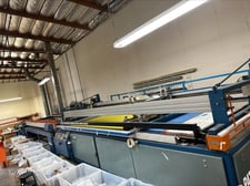 Vitran #52-148, large screen printing machine, long stroke, UV dryer