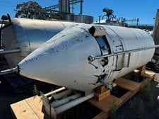 800 gallon Stainless Steel fermention tank, 48" dia. x 96" straight side, cone bottom, 25 BBL