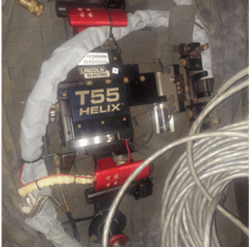 Orbital Welding System, Lincoln, Apex 2100, Power Wave S500 Cool Arc 55 Helix T55 weld head (3 available)