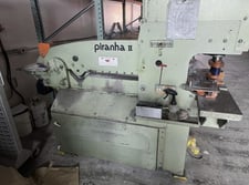 5" x 5" x 3/8" Piranha #PII-65, ironworker, 65 ton, serial #217