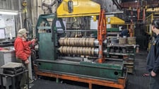 60" x 7" Herr Voss/Cincinnati, Slitting Line, 60" width Capacity, 72" O.D., 1600 FPM, Exit Coil Car