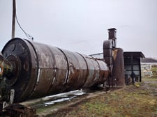 8' x 24' Drum Dryer with Webb Burner, drum, burner, cyclone ductwork and blower
