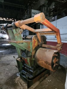 10000 lb. Recoiler With Overarm Hold Down & Push Off, 20" width, 2-speed gear box