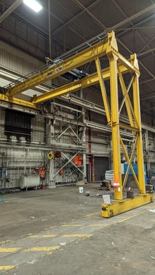 15 Ton, Kone, 30' 0" Span, 27' 5" overall height, class D, radio, VFD bridge/trolley, 2012 [#2515]