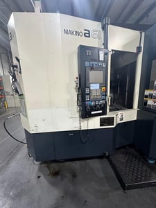 Makino #A61, 4-Axis CNC horizontal machining center, 19.7" x 19.7" Pallet Capacity, 28.7" X, 25.6" Y, 28.7"
