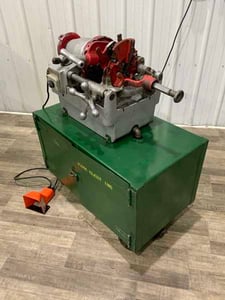 1/2" - 2" Rex #6390, pipe & bolt threader, 5" carriage travel, 3 die heads, 1/2 HP, serial #901387
