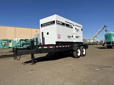 240 KW Multiquip #QSL9-G3, standby diesel generator, sound attenuated enclosure mounted on trailer, 15420