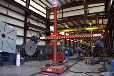 12' x 12' WeldWire #WEM1212LD, manipulator, Lincoln subarc, powered travel car, 2013