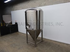2300 Gal. Alpha Brewing, Stainless Steel Jacketed Tank, 79" diameter X 79" Straight side, 43 PSI