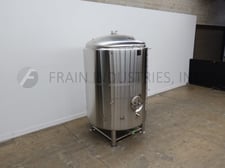 2200 Gal. Alpha Brewing, Stainless Steel Jacketed Tank, 79" diameter X 97" Straight side, 43 PSI