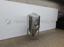 1000 Gal. MoreBeer Pro, Stainless Steel Jacketed Tank, 63" diameter X 60" Straight Side, 15 PSI