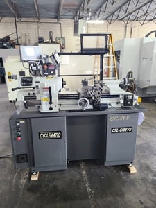 11" x 18" GMC Cyclematic #CTL-618EVS, tool room lathe, Fagor digital read out, one shot lube, coolant, 2009