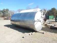 4000 gallon Stainless Steel mix tank, side bottom entering agitator