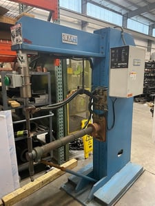 85 KVA T. J. Snow #SLH-85-36, horn style slimline spot welder, 440/460/480 V., 1 phase