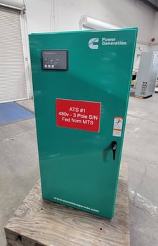 400 Amp. Cummins OTECC-1662309, automatic transfer switch, 480 Volts, 2016