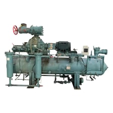 150 HP, Frick #RWB-II-177B, Rotary Screw Compressor Package, 3500 RPM, 300 PSIG, 460 V.