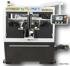 9" x 9" Hyd-Mech #H-230A, automatic dual post horizontal bandsaw, 1" x 9' 8" blade, 35" table height, new