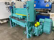 10 gauge x 4' Wysong #1052, power squaring shear, 36" front operated power back gauge, squaring arm, 5 HP