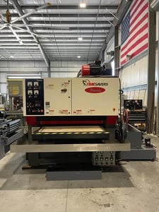 52" x 75" Timesavers Puma #52MWT-DDDB-75, 4-head wet sander, 15-47 FPM, 2010