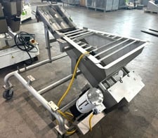 Portable Dual Auger sanitary Stainless Steel screw feeder / conveyor