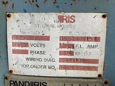 3000 lb. Pandjiris #30-6MVRWT, welding positioner, 36" x 36" table, motorized tilt, 3/4 HP