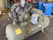 24 cfm, 125 psi, Champion, reciprocating horizontal air compressor, 80 gallon tank, 7.5 HP
