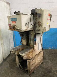 12 Ton, Denison #WT120M-C309SS1-TT106R-90825-E, C-frame hydraulic press, 12" stroke, 7.5 HP