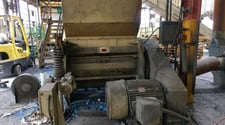 Cumberland #X1400 granulator, 23-5/8" cutting, 150 HP, 5 knife open rotor w/chevron cut, 2000